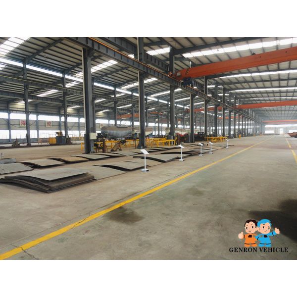 Механическая тележка смесителя трейлера смесителя цемента 43m3 подвеса 40ft