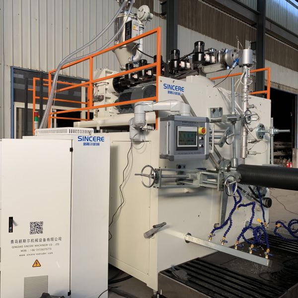 HDPE Materialtype HDPE Spiral Pipe Extrusion Line Equipped with PLC Automatic Control System Providing Stable and Extrusion
