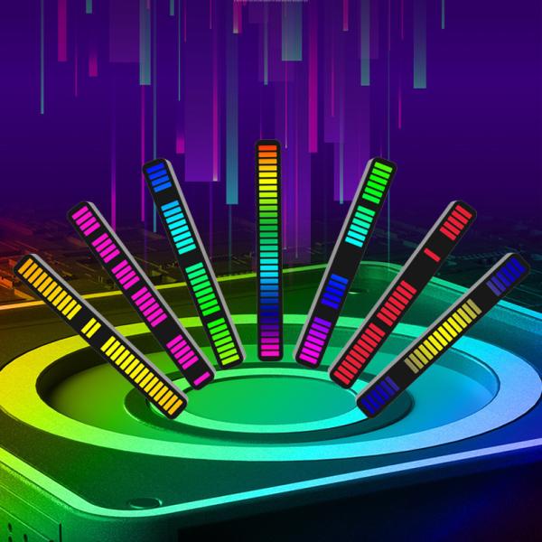 New Arrival Smart  Music Pickup Rhythm Light  Rechargeable RGB Sound-Activated Ambient lamp With APP control for Car Par