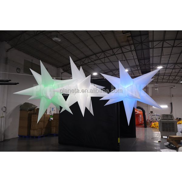 Wholesale LED Inflatable Star Balloon with Lights Christmas Hanging Decorative Stars for Party Wedding Stage Event Festival