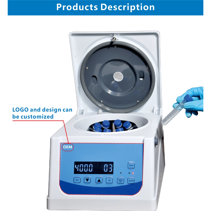 OEM Wholesale Price 8x10ml Plasma Lab Centrifuge Machine Low Speed Benchtop Centrifuge Blood Separator for Laboratories