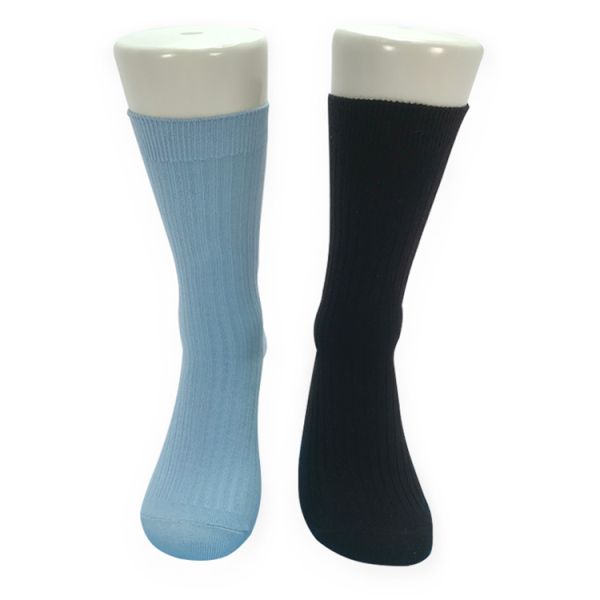 Weaving method Knitted Beauty Socks for Women 100% Cotton Double Cylinder Slouch Socks