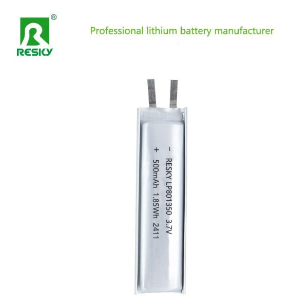 3.7V 500mAh Rechargeable Lithium Polymer Battery Cell for Electric Toothbrush and Beauty Devices