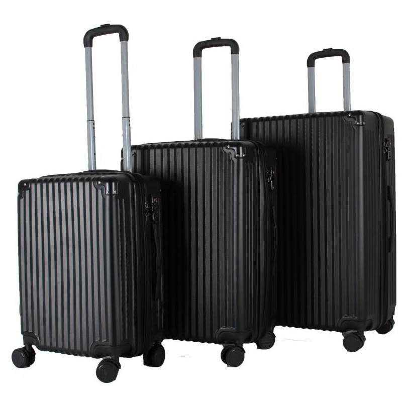 24 28 ABS PC Luggage  three piece suitcase set  work trolley bag Customizable Colors