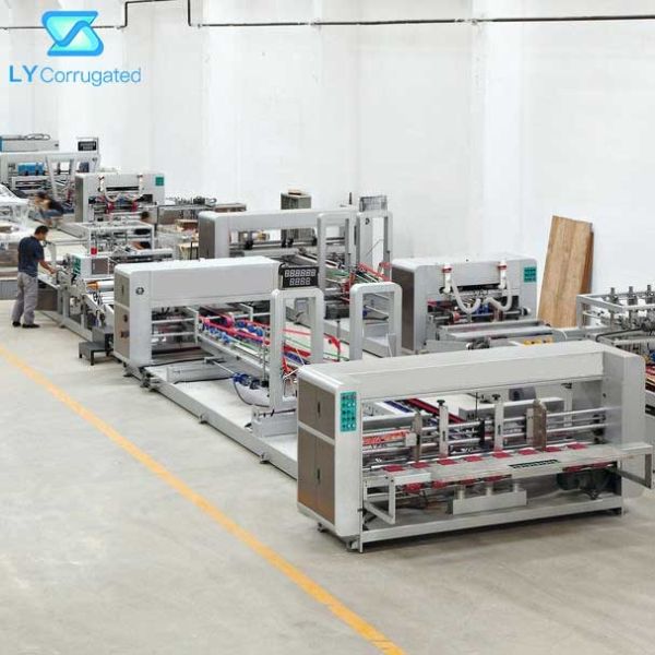 Автоматическое гофрированное управление PLC - папка Gluer доски для угловой коробки коробки 4 6