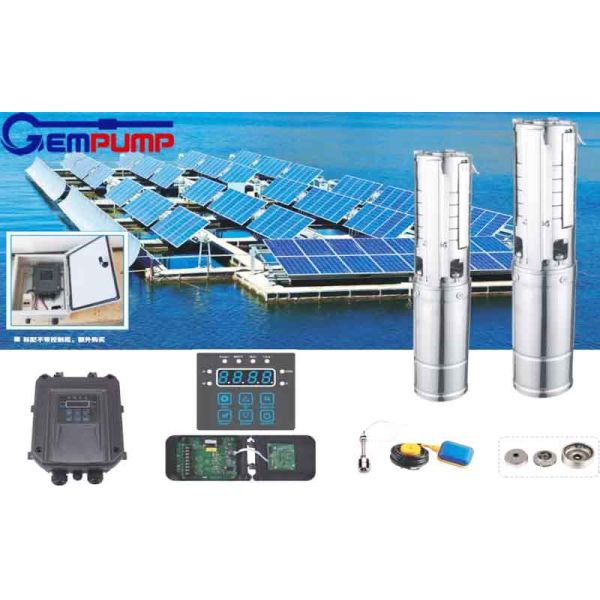 DC24V Solar Borehole Pumps Submersible Well Solar Pump For Drip Irrigation