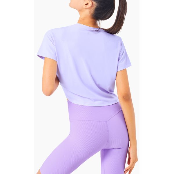 Nylon Ladies Short Sleeve Running Top Loose Casual Fitness Yoga Sports T Shirt