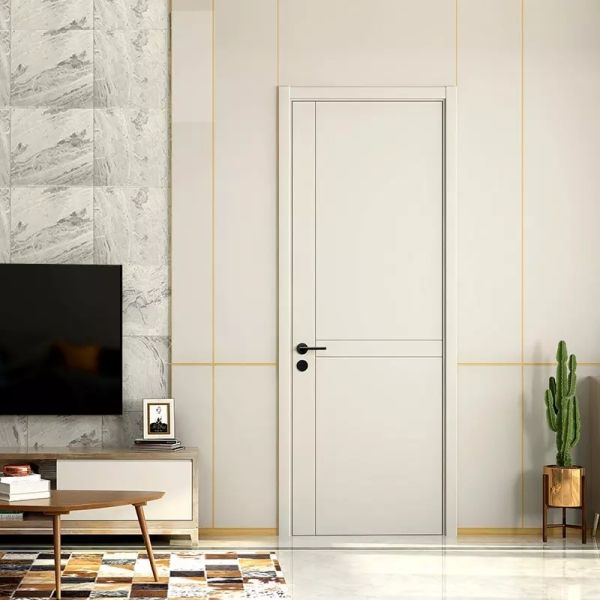 Modern HDF Plywood Thailand Doors , Customized Interior Wood Door