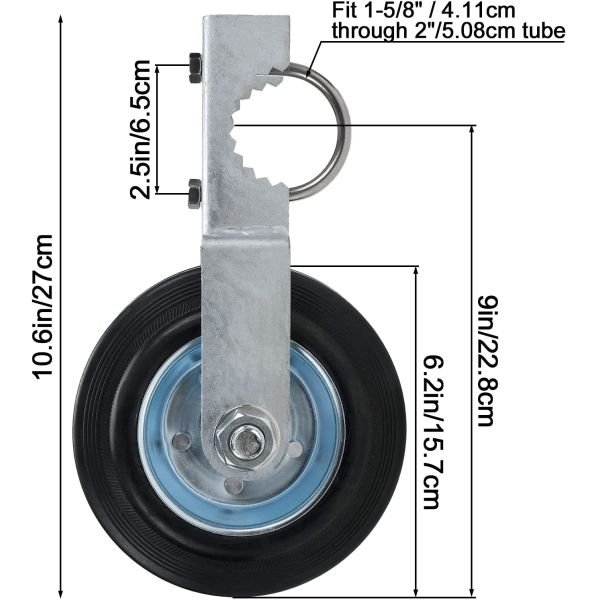 Покрытые порошком и настраиваемые 6 дюймовые раздвижные двери Ролики для устойчивой древесины