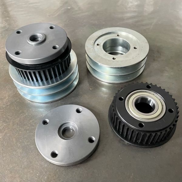 CNC Machined V-Belt Pulley Flange: Core Transmission Component