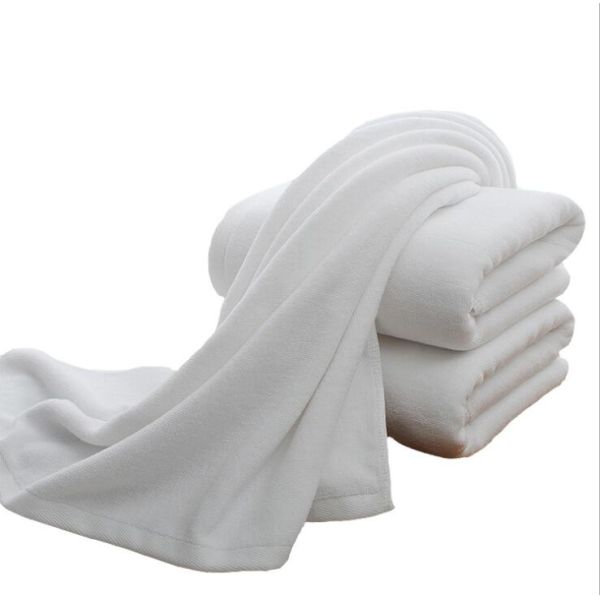 1100g 100*200cm extra big 21S white plain terry bath towel for wholesale, customized logo acceptable