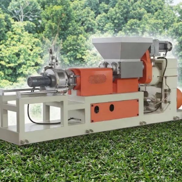 Double Cone Extrusion Industrial Granulator Machine 85mm Screw For Plastic