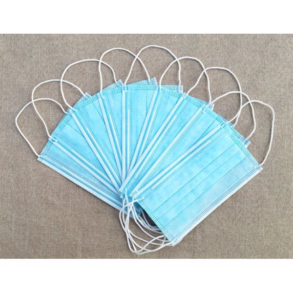 CE Disposable Non Woven Dust Mask , Tasteless No Irritation 3 Ply Face Mask