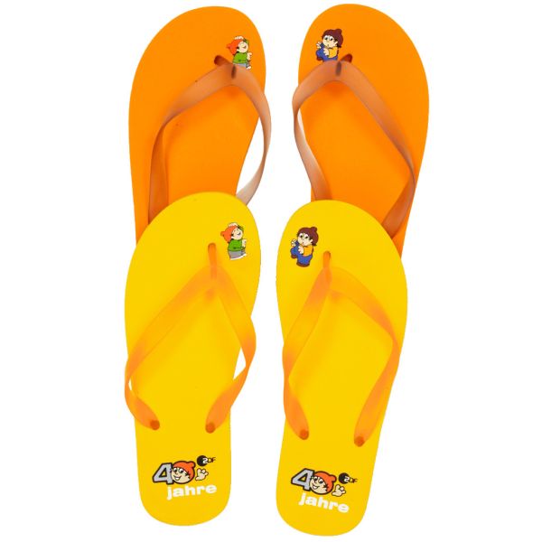 V strap full color printed Women Flip flops thongs slipers manufacturers