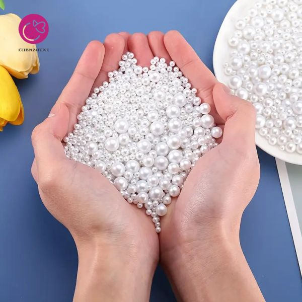 2-8mm Natural Real Beads Pearl Wholesale Price Half Drilled Freshwater Pearl Button Pearl for DIY Jewelry
