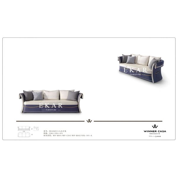 Modern Elegant Velvet Fabric Linen Leather 8 Seater Sofa Set For Living Room