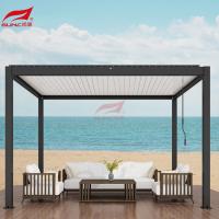 Pergola manuelle extérieure de patio de pergola en aluminium escamotable protégeant du vent d'auvent