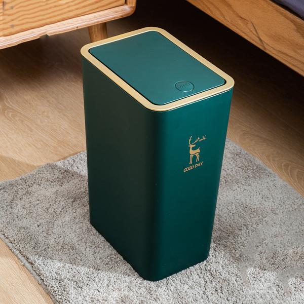 Wholesale 13 Gallon Abs Press Type Pop-up Rectangular Plastic Trash Can
