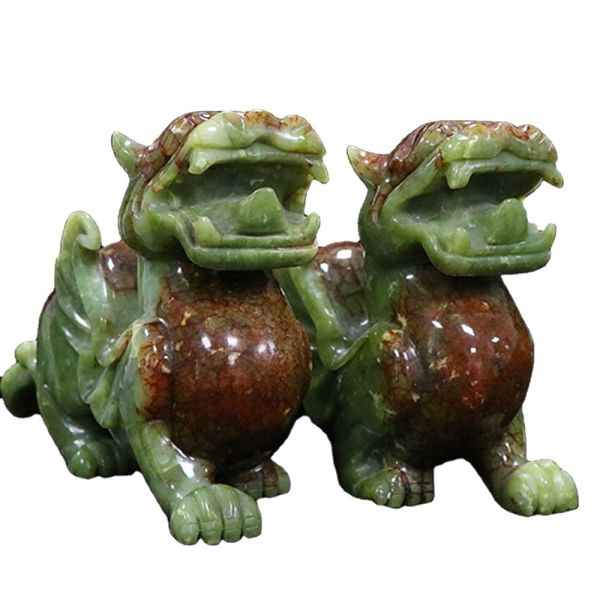 OEM ODM Jade Pixiu The Chinese Lucky Sacred Animal Mascot in Carving Type Engraving
