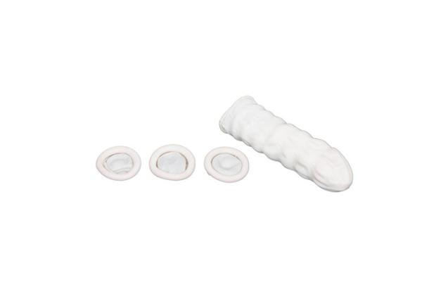 Disposable Personal White Finger Cover Or Finger Cot For Tattoo Accessories , Semi Permanent Makeup