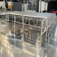 Adjustable Aluminum Folding Stage Platform With Alloy Stair Rise