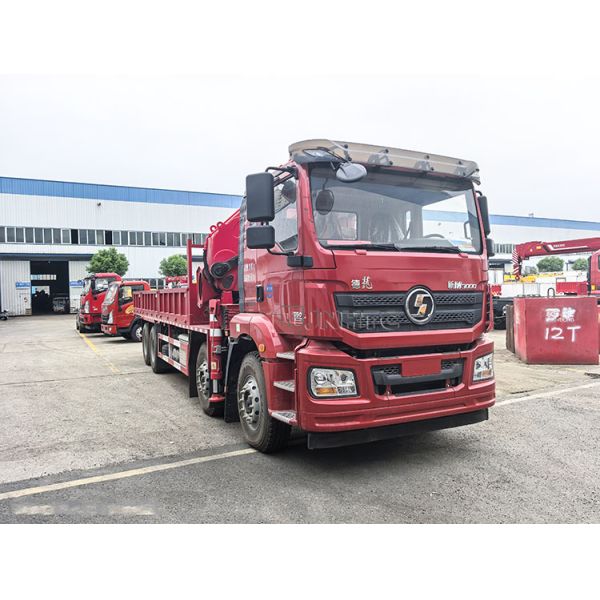 Shacman M3000 8x4 Carga pesada grúa de camión hidráulico Shenbai 25Ton 30Ton 35Ton camión plegable de boom grúa montada para la venta