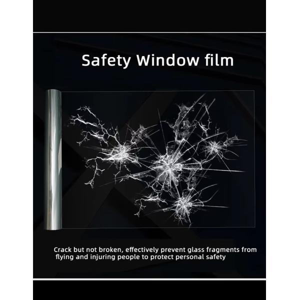 Clear Transparent UV Protection Glass Protection 12 Mil Solar Control Safety Security Window Film