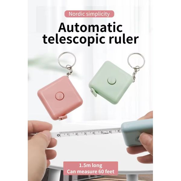 150 см/60 дюймовая лента для измерения тела Автоматическая телескопическая лента для измерения линейки Фильм для измерения тела Метрический сантиметр Мягкая лента