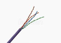 24AWG cuivre UTP de PVC de PVC 100Mhz de HDPE de câble de réseau de la solution Cat5e