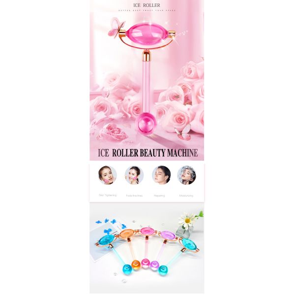 Ice Globes Roller Face Massager for Anti-Aging and Eye Puffiness Reduction Keeping Youthful Skin Tone