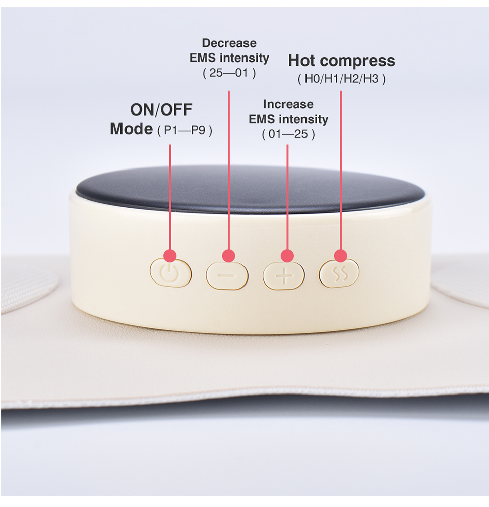 Smart Abdominal Toning Belt Portable Waist Muscle Activator Belly Fat Burning Stomach Cellulite Lower Back Massage
