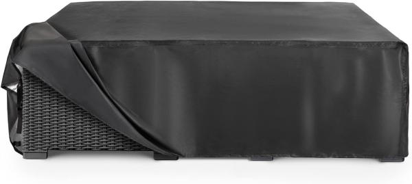 Outdoor Waterproof Patio Furniture Covers,420D Oxford Polyester Black Rectangular Sectional Furniture Set Covers