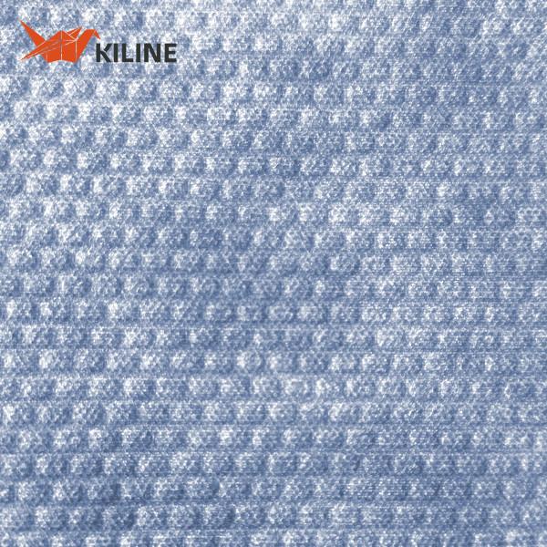 Blue Wood Pulp PP Rolled Disposable Cleaning Cloths 250x250mm