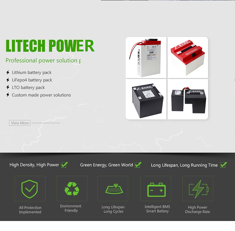 батарея фосфорнокислого железа лития тележки гольфа 36V 120Ah LiFeP04