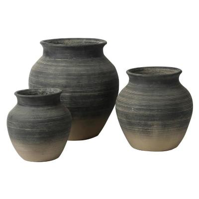 Potes de plantas de pedra resistentes à geada para decoração interna e externa