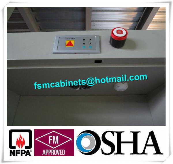 Fire Resistance Gas Cylinder Storage Cabinet , Gas Detector Industrial Safety Cabinet