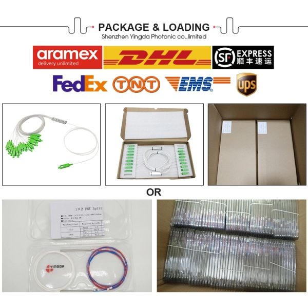 Diviseur de fibre optique en acier passif G652D G657A1 G657A2 Hytrel de PLC de haute performance de tube de GPON