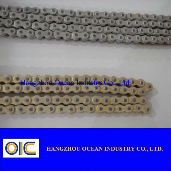 Factory Greased Motorcycle O Ring Chain with 10.16mm Roller Diameter and Clip Master Link