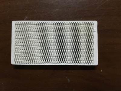 Porous Honeycomb Ceramic Infrared Gas Burner Plate For Oven , Customized