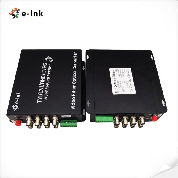 8Ch 5MP HD Video 4 em 1 WDM video 1310nm 1550nm do conversor da fibra