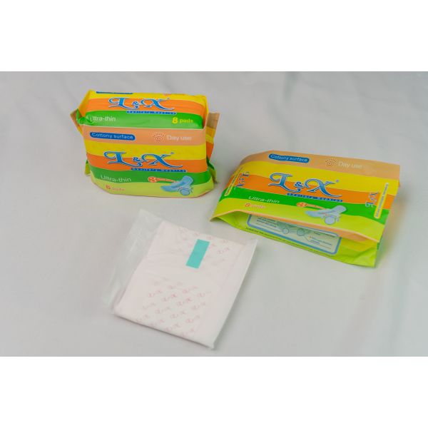 8 Pads Menstrual Napkin Pad 240mm Breathable Absorbent Menstrual Pads With Wings