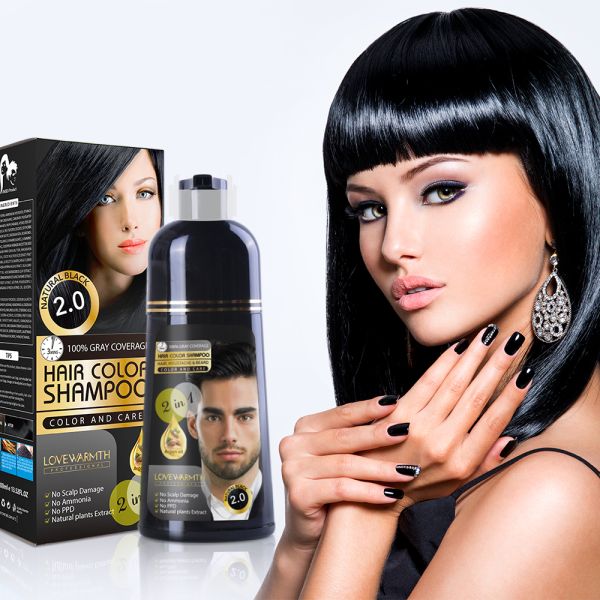 Ammonia Free No PPD Natural Planet Hair Color Shampoo herbal extracts