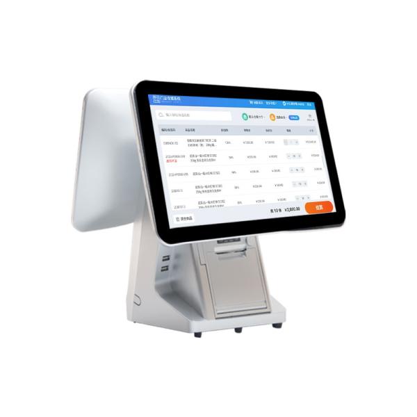Win7/10 Android Compatible 15.6 Inch Dual Screen POS System Monitor Durable IPS Touch Monitor for Supermarket Restaurant
