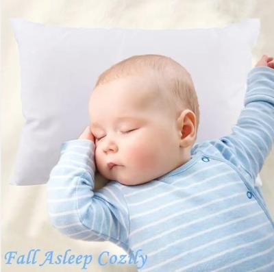 Solid Color Kids Pillow Soft Breathable Infant Sleep Pillow With Microfiber Filling