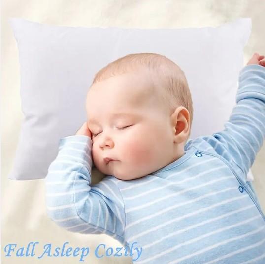 Solid Color Kids Pillow Soft Breathable Infant Sleep Pillow With Microfiber Filling