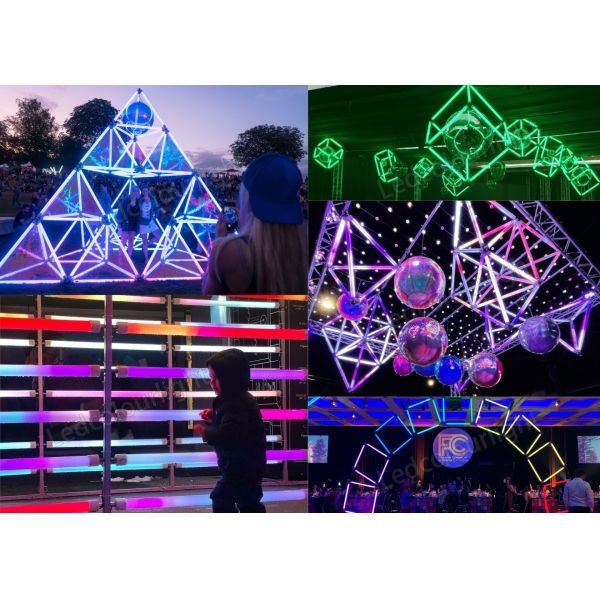 IP65 LED Pixel Cube DMX 3D Tube LED Tunnel Tube Light RGB Stage Lighting