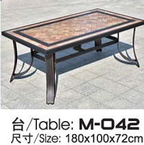 Leisure  Garden Cast Aluminum 6 Seater Outdoor Furniture Table And Chair Set Garden Furniture