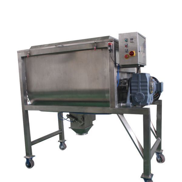 Horizontal Ribbon Mixer Machine For Powder U Shape Tank Spiral / Drive Parts