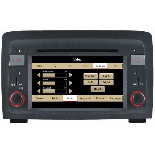 Ouchuangbo autoradio DVD stereo navi for Fiat Idea Lancia Musa 2004-2008 USB SD MP3 SWC