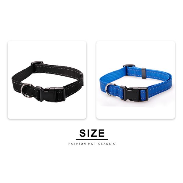 Luxury Large Pet Neck Collar Heavy Duty Adjustable Nylon Dog Collar